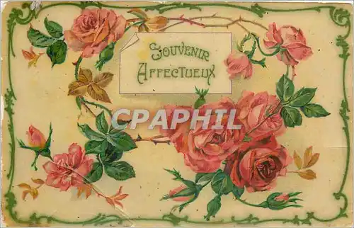 Cartes postales Souvenir Affecteux Fleurs