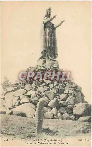 Cartes postales Volvic Puy de Dome Statue de Notre Dame de la Garde