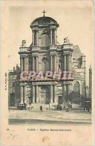 Cartes postales Paris Eglise Saint Gervais