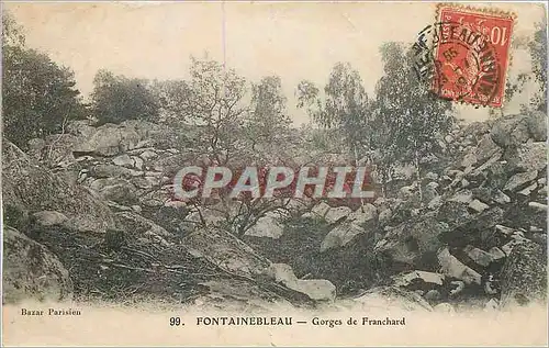 Ansichtskarte AK Fontainebleau Gorges de Franchard