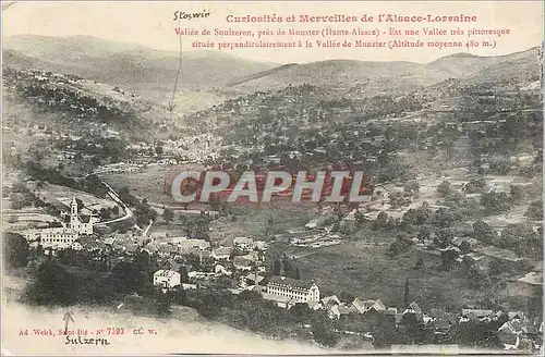 Cartes postales Curiosties et Merveilles de l'Alsace Lorraine Vallee de Soulzeren pres de Munster