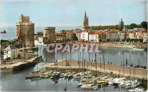 Moderne Karte La Rochelle Le Port et les Yachts Bateaux