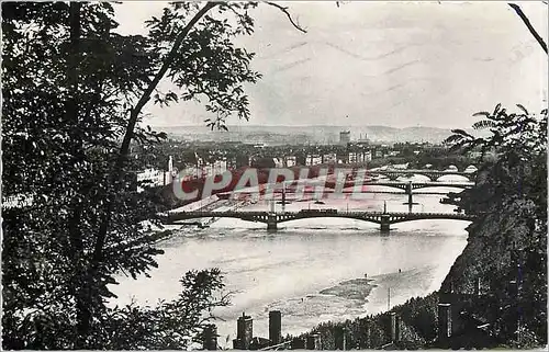 Cartes postales moderne Lyon Perspective des Ponts sur le Rhone