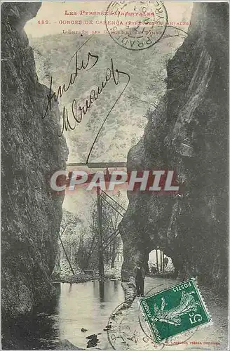 Cartes postales Gorges de la Carenca Pyrenees Orientales L'entree des gorges vers le tunnel