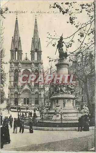 Cartes postales Marseille Les Mobiles et l'Eglise