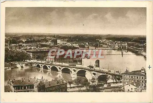 Ansichtskarte AK Toulouse Vue generale sur la Garonne