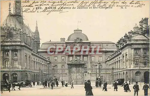 Cartes postales Paris Palais de Justice et Ste Chapelle