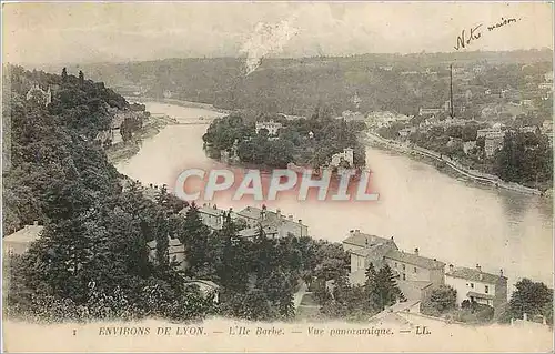 Cartes postales Environs de Lyon L'lle Barbe Vue panoramique