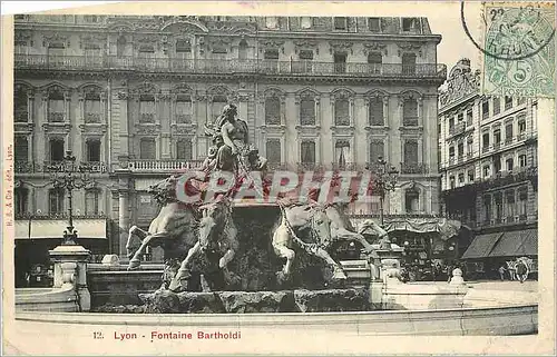 Cartes postales Lyon Fontaine Bartholdi