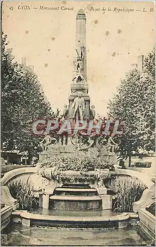 Cartes postales Lyon Monument Carnot Place de la Republique