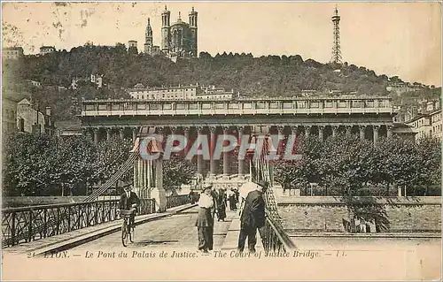 Ansichtskarte AK Lyon Le Pont du Palais de Justice