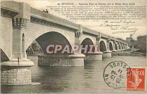 Cartes postales Avignon Nouveau Pont en Pierres sur le Rhone