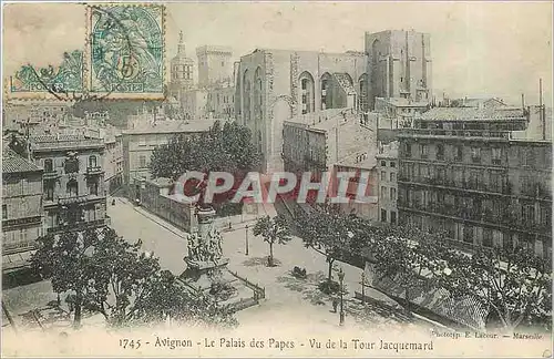 Cartes postales Avignon Le Palais des Papes Vue de la Tour Jacquemard