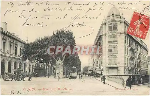 Cartes postales Nice Boulevard Mac Mahon Tramway