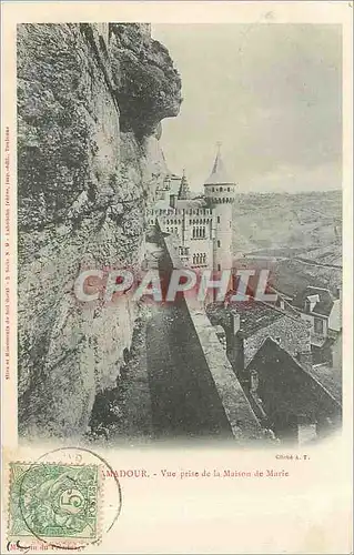 Ansichtskarte AK Rocamadour Vue prise de la Maison de Marie