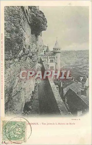 Cartes postales Rocamadour Vue prise de la Maison de Marie