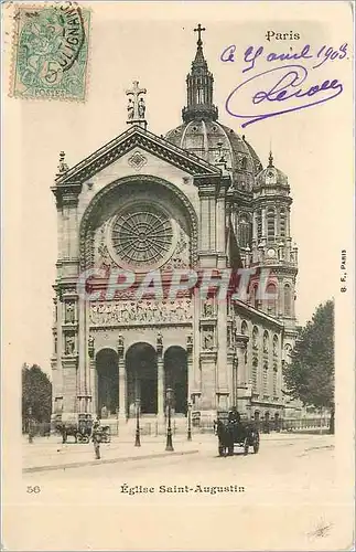 Cartes postales Paris Eglise Saint Augustin