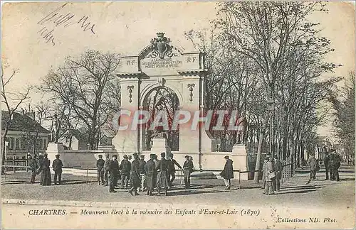 Cartes postales Chartres Monument eleve a la memoire des Enfants d'Eure et Loir