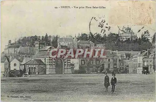 Cartes postales Dreux Vue prise Place Saint Gilles