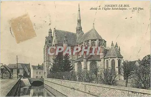 Cartes postales Nogent Le Roi Abside de l'Eglise Saint Sulpice