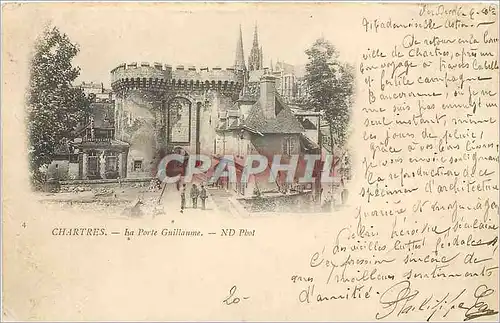 Cartes postales Chartres La Porte Guillaume Carte 1900