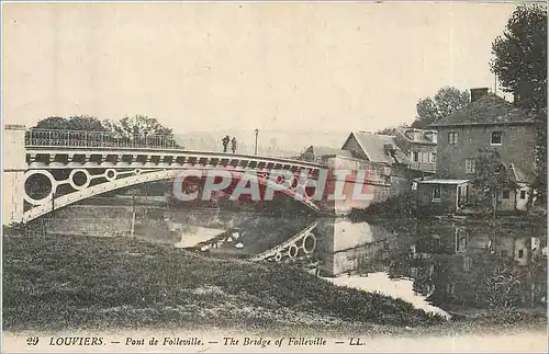 Ansichtskarte AK Louviers Pont de Folleville