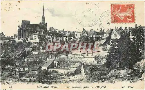 Cartes postales Conches Eure Vue generale prise de l'Hopital