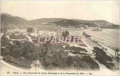 Ansichtskarte AK Nice Vue d'ensemble du Casino Municipal et de la Promenade du Midi