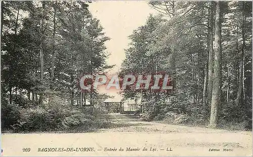 Ansichtskarte AK Bagnoles de l'Orne Entree du Manoir du Lys