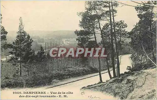 Cartes postales Dampierre Vue de la cote des dix sixt dept tournants