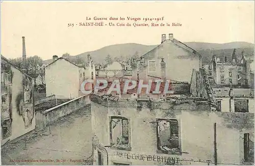 Cartes postales Saint Die Un Coin du Quartier Rue de la Bolle Militaria