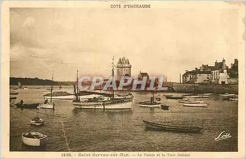 Ansichtskarte AK Saint Servan sur Mer La Pointe et la Tour Solidor Bateaux