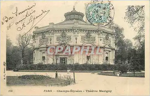 Cartes postales Paris Champs Elysees Theatre Marigny