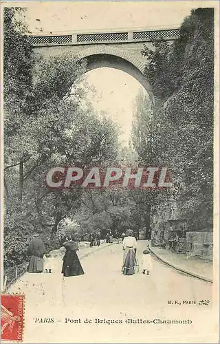 Ansichtskarte AK Paris Pont de Briques Buttes Chaumont