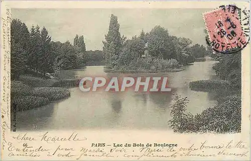 Cartes postales Paris Lac du Bois de Boulogne