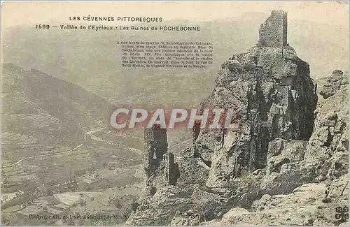 Cartes postales Vallee de l'Eyrieux Les Ruines de Rochebonne