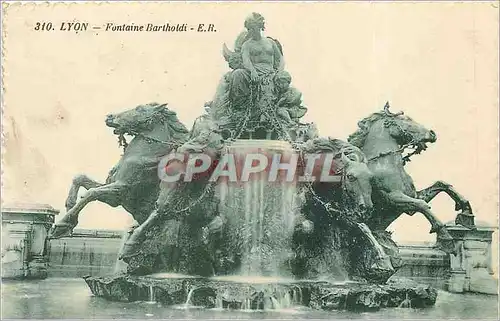 Cartes postales Lyon Fontaine Bartholdi