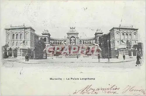 Cartes postales Marseille Le Palais Longchamp