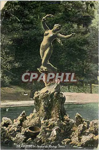 Cartes postales Avignon Jardin du Roches Venus