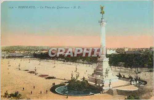 Ansichtskarte AK Bordeaux La Place des Quinconces