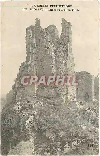 Ansichtskarte AK La Creuse Pittoresque Crozant Ruines du Chateau Feodal