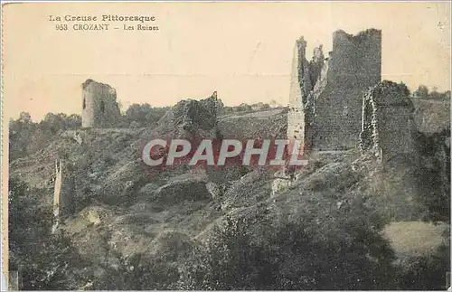 Cartes postales La Creuse Pittoresque Crozant Les Ruines