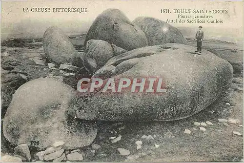 Ansichtskarte AK La Creuse Pittoresque Toulx Sainte Croix Pierres Jaumatres Autel des Sacrifices Gaulois