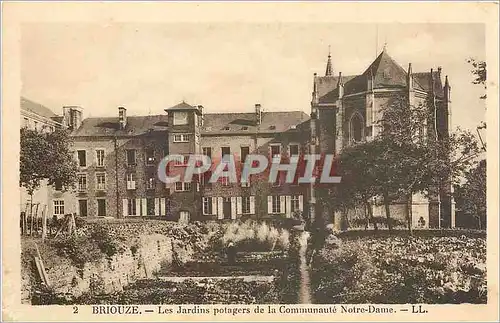 Cartes postales Briouze Les Jardins Potagers de la Communaute Notre Dame