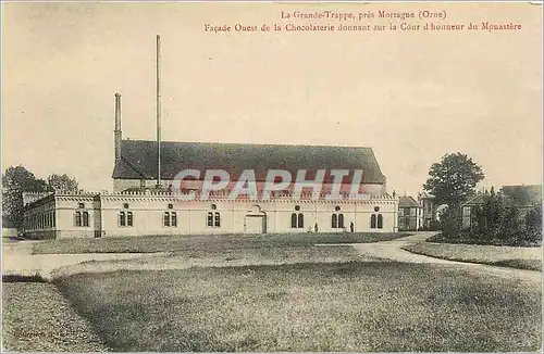 Cartes postales La Grande Trappe pres Mortagne Orne Facade Ouest de la Chocolaterie donnant sur la Cour d'Honneu