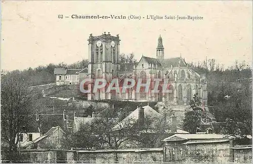 Ansichtskarte AK Chaumont en Vexin Oise L'Eglise Saint Jean Baptiste