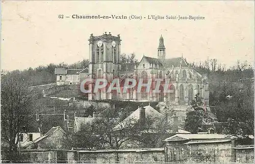 Cartes postales Chaumont en Vexin Oise L'Eglise Saint Jean Baptiste