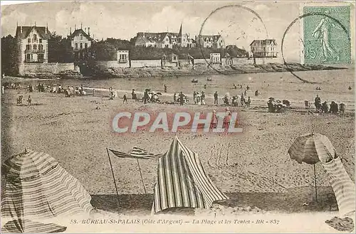 Cartes postales Bureau St Palais Cote d'Argent La Plage et les Tentes