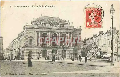 Cartes postales Montpellier Place de la Comedie