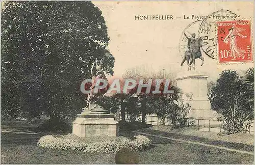Cartes postales Montpellier Le Peyrou Promenade